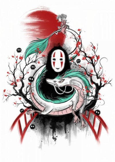 Japan Famous Cartoon Anime Spirited Away Character Quality Canvas Painting Posters Kids Room Living Wall Art 33 - Anime Posters Shop