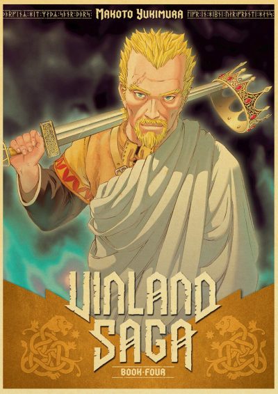 Japanese Anime Vinland Saga Poster Krafe Paper Printed Art Retro Painting Home Room Bar Fans Collection 14 - Anime Posters Shop