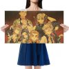 WINMIR Hot Anime Posters Demon Slayer Long Picture Retro Kraft Paper Poster Home Decor Painting Household - Anime Posters Shop