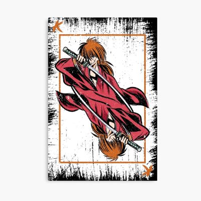 Rurouni Kenshin (Samurai X): Kenshin Card (Grunge Style) Poster Official Anime Posters Merch