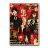 Hot Anime Wall Sticker Posters Chainsaw Man JOJO My Hero Academia Death Note Retro Kraft Paper 19 - Anime Posters Shop
