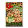 Hot Anime Wall Sticker Posters Chainsaw Man JOJO My Hero Academia Death Note Retro Kraft Paper 24 - Anime Posters Shop