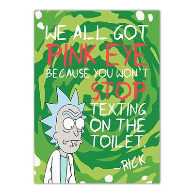 New Collection Rick and Morty HD Anime Rick Sanchez Posters